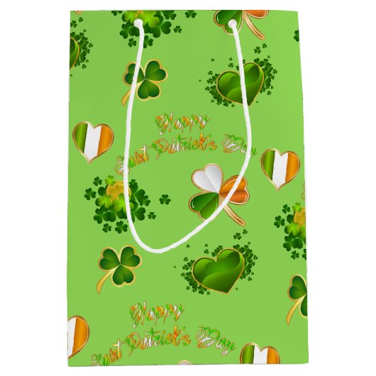 Saint Patrick's Day Medium Cadeauzakje (Voorkant)