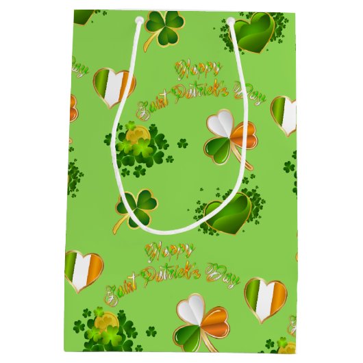 Saint Patrick's Day Medium Cadeauzakje (Achterkant)