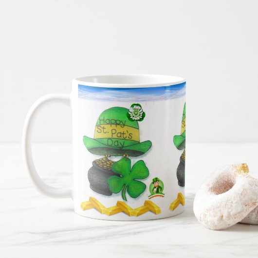 Saint Patrick's Day Mok (Met donut)