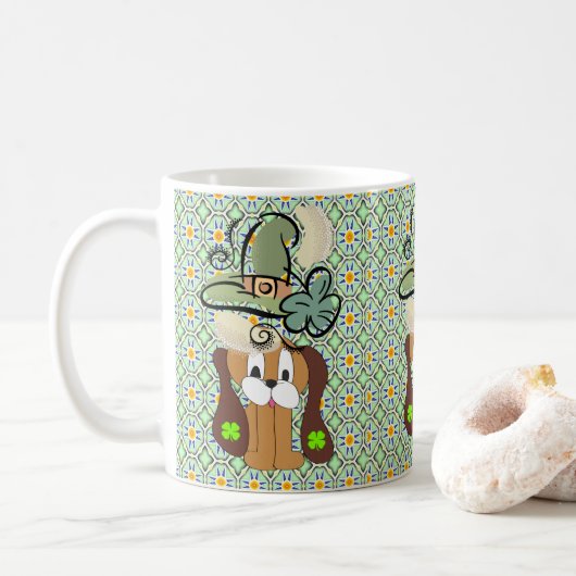 Saint Patrick's Day Mok Dog (Met donut)