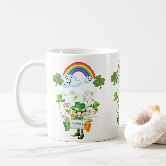Saint Patrick's Day Mok Leprechaun (Met donut)