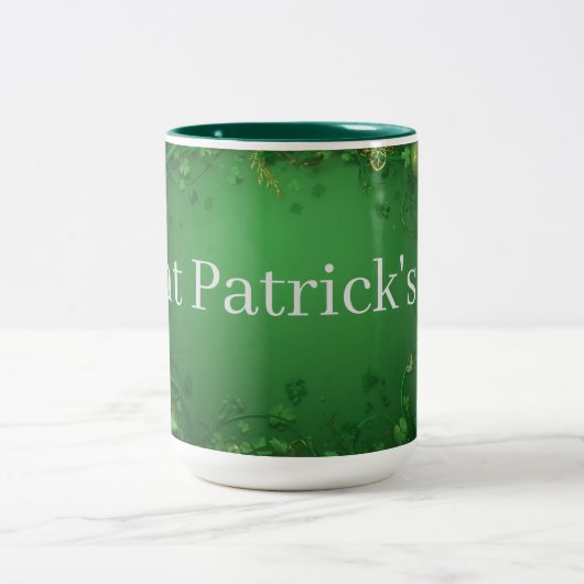 Saint Patrick's Day mug Tweekleurige Koffiemok (Center)
