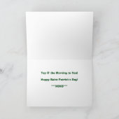 Saint Patrick's Day Note Kaart (Binnen)