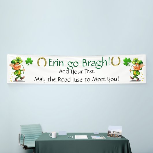 Saint Patrick's Day of Irish Business Spandoek (Beurs)