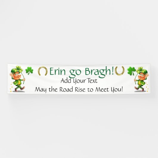 Saint Patrick's Day of Irish Business Spandoek (Horizontaal)