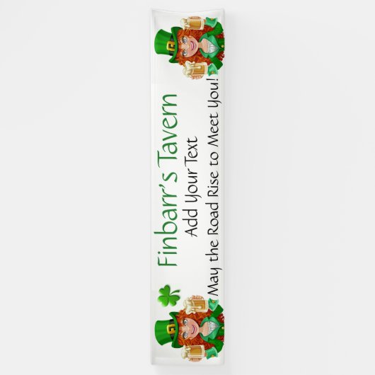 Saint Patrick's Day of Irish Business Spandoek (Verticaal)