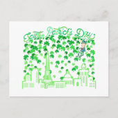 Saint Patrick's Day Parijs Frankrijk Briefkaart (Voorkant)