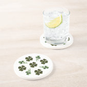 SAINT PATRICK'S DAY PARTY 2 shamrock Zandsteen Onderzetter (Zijkant)