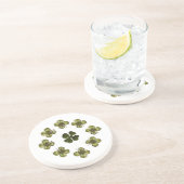 SAINT PATRICK'S DAY PARTY 5 shamrock Zandsteen Onderzetter (Zijkant)