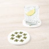 SAINT PATRICK'S DAY PARTY 6 Shamrock Zandsteen Onderzetter (Zijkant)