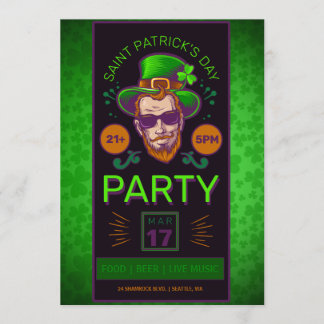 Saint Patrick's Day Party Flyer Kaart