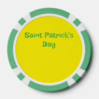 Saint Patrick's Day poker chip