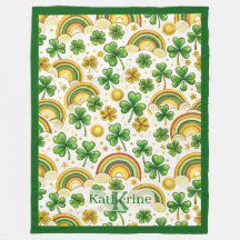 Saint Patrick's Day Pot met Goud Regenboog Shamroc