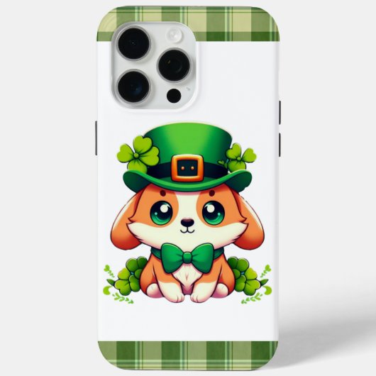 Saint Patricks' Day puppy Case-Mate iPhone Case (Achterkant)