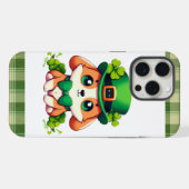 Saint Patricks' Day puppy iPhone Hoesje (Achterkant horizontaal)