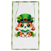 Saint Patricks' Day puppy Klein Cadeauzakje (Voorkant)