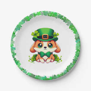 Saint Patricks' Day puppy Papieren Bordje