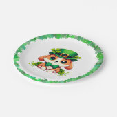Saint Patricks' Day puppy Papieren Bordje (Gekanteld)