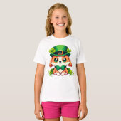 Saint Patricks' Day puppy T-shirt (Voorkant volledig)