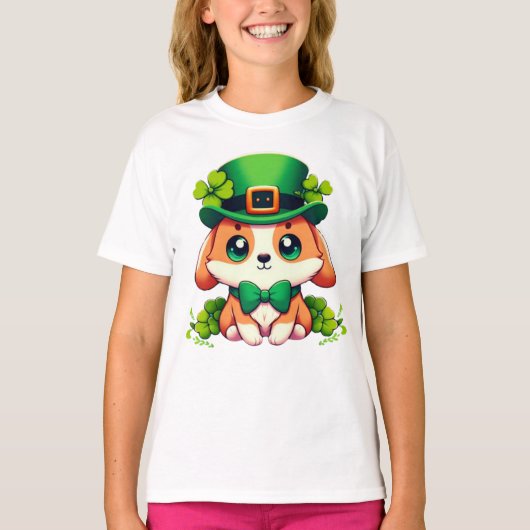 Saint Patricks' Day puppy T-shirt (Voorkant)