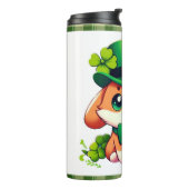 Saint Patricks' Day puppy Thermosbeker (Gedraaid links)