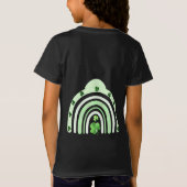 Saint Patricks Day Rainbow Shamrocks Lucky Girl T- T-shirt (Achterkant)