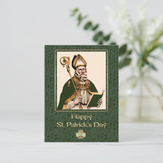 Saint Patrick's Day Religieus Briefkaart (Staand voorkant)
