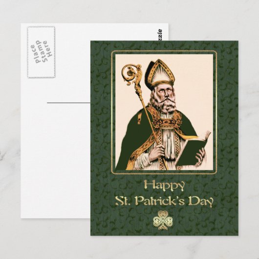 Saint Patrick's Day Religieus Briefkaart (Voorkant / Achterkant)