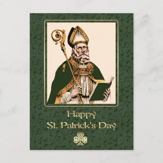 Saint Patrick's Day Religieus Briefkaart (Voorkant)
