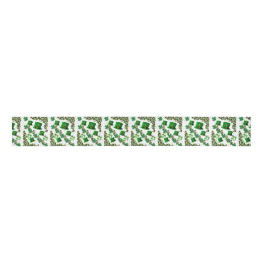 Saint Patrick's Day Ribbon Grosgrain Lint (Voorkant)