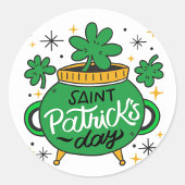 Saint Patrick's Day Ronde Sticker