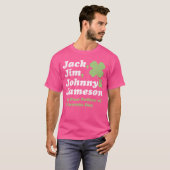 Saint Patricks Day s Jack Jim Johnny Jameson Fathe T-shirt (Voorkant volledig)