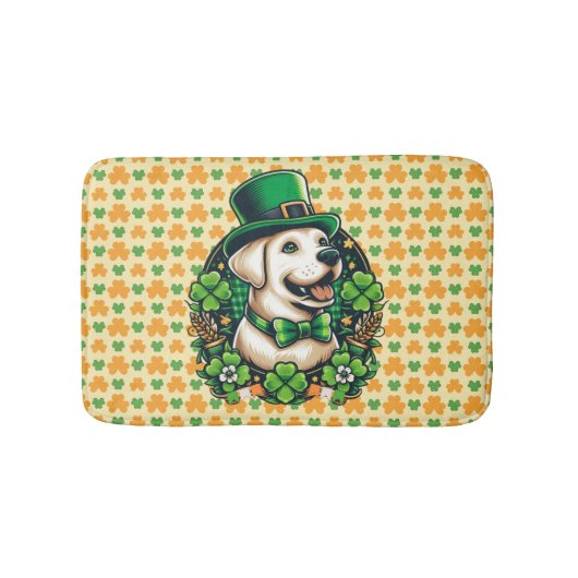 Saint Patrick's Day Schattige Dog Badmat (Voorkant)