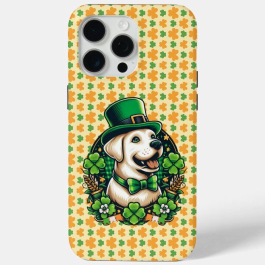 Saint Patrick's Day Schattige Dog Case-Mate iPhone Case (Achterkant)
