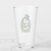 Saint Patrick's Day Schattige Dog Glas (Achterkant)