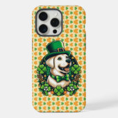 Saint Patrick's Day Schattige Dog iPhone Hoesje (Achterkant)