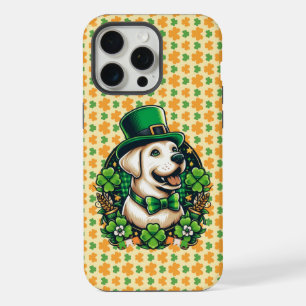 Saint Patrick's Day Schattige Dog iPhone 15 Pro Max Case