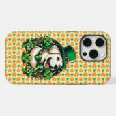Saint Patrick's Day Schattige Dog iPhone Hoesje (Achterkant horizontaal)