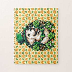 Saint Patrick's Day Schattige Dog Legpuzzel