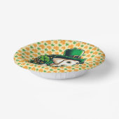 Saint Patrick's Day Schattige Dog Papieren Kommen (Gebogen)