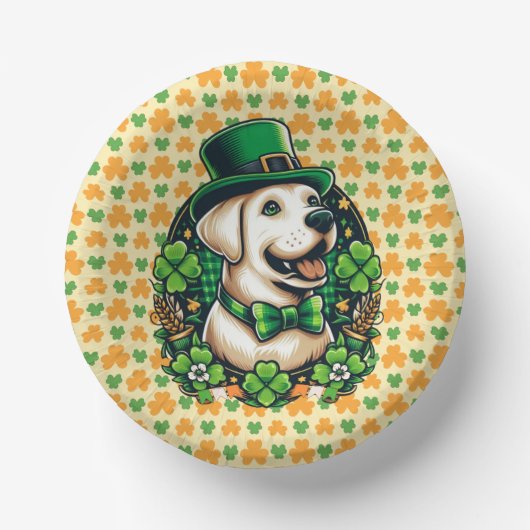 Saint Patrick's Day Schattige Dog Papieren Kommen (Voorkant)