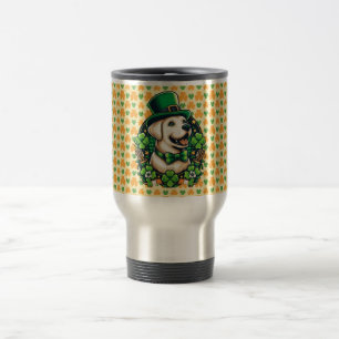 Saint Patrick's Day Schattige Dog Reisbeker