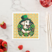 Saint Patrick's Day Schattige Dog Servet (Insitu)