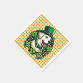 Saint Patrick's Day Schattige Dog Servet (Hoek)
