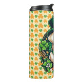 Saint Patrick's Day Schattige Dog Thermosbeker (Gedraaid links)
