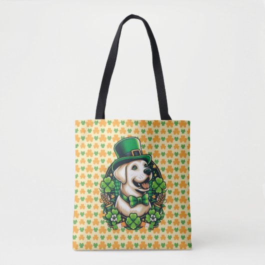 Saint Patrick's Day Schattige Dog Tote Bag (Voorkant)