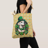 Saint Patrick's Day Schattige Dog Tote Bag (Dichtbij)