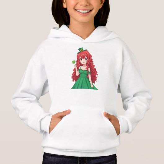 Saint Patrick's day schattige, Ierse anime klasse (Voorkant)