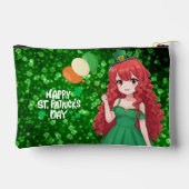 Saint Patrick's day schattige, Ierse anime klasse Etui (Achterkant)