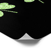 Saint Patricks Day Shamrock Borst St.patrick's Dag Poster (Hoek)